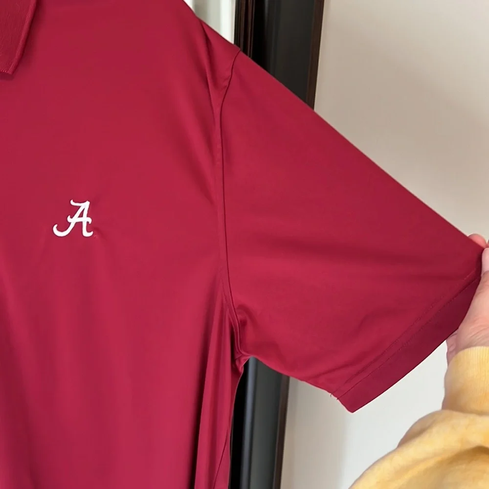 Mens red shirt sleeve polo size large from level wear - Picture 5 of 6